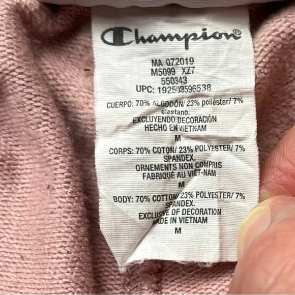 Champion Women’s Pink w/ White Stripe Athletic Pants - Size M - GUC - Picture 4 of 8